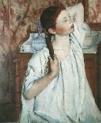Mary Cassatt Girl Arranging Her Hair 1886 oil painting picture wholesale